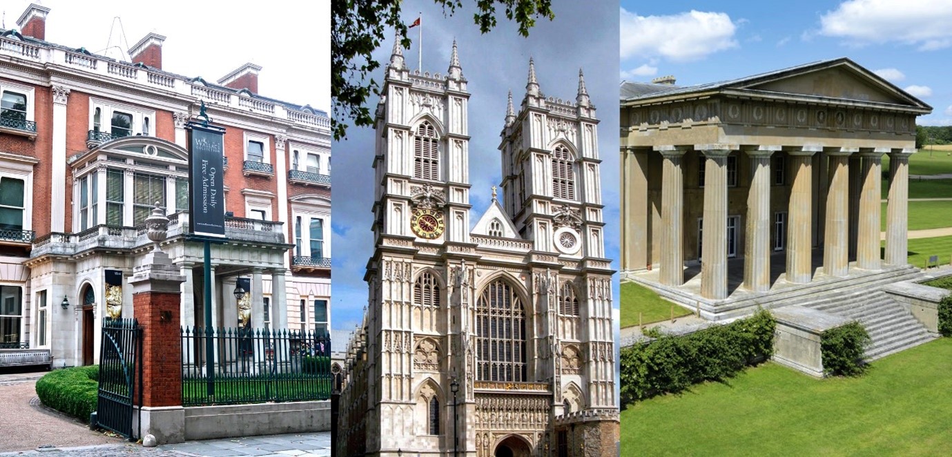 Image of Westminster Abbey, the Grange Festival and The Wallace Collection